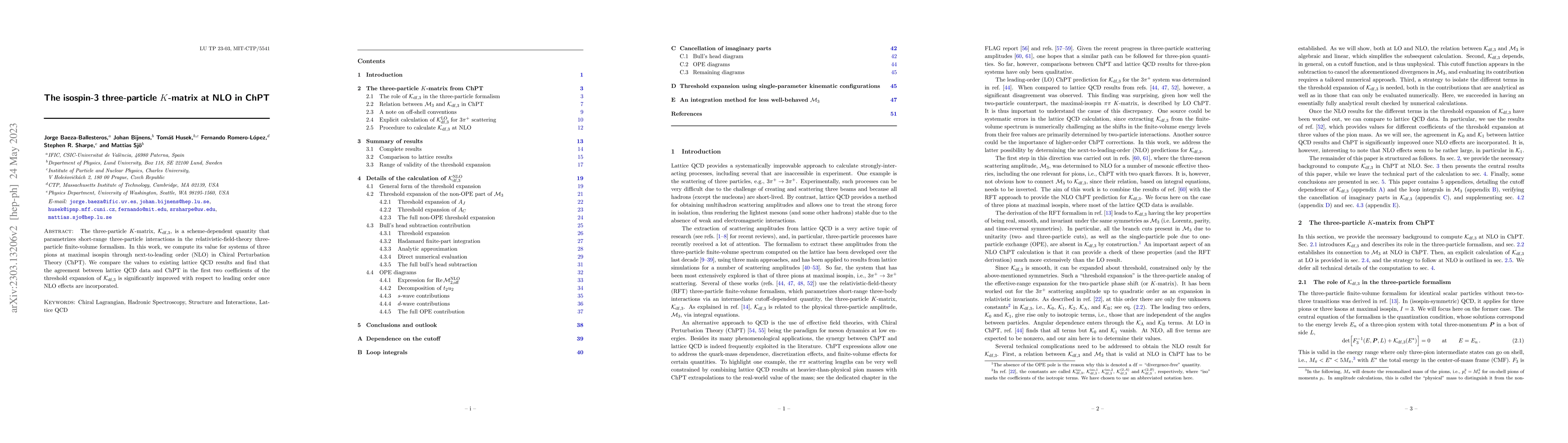 Thumbnail for The isospin-3 three-particle $K$-matrix at NLO in ChPT