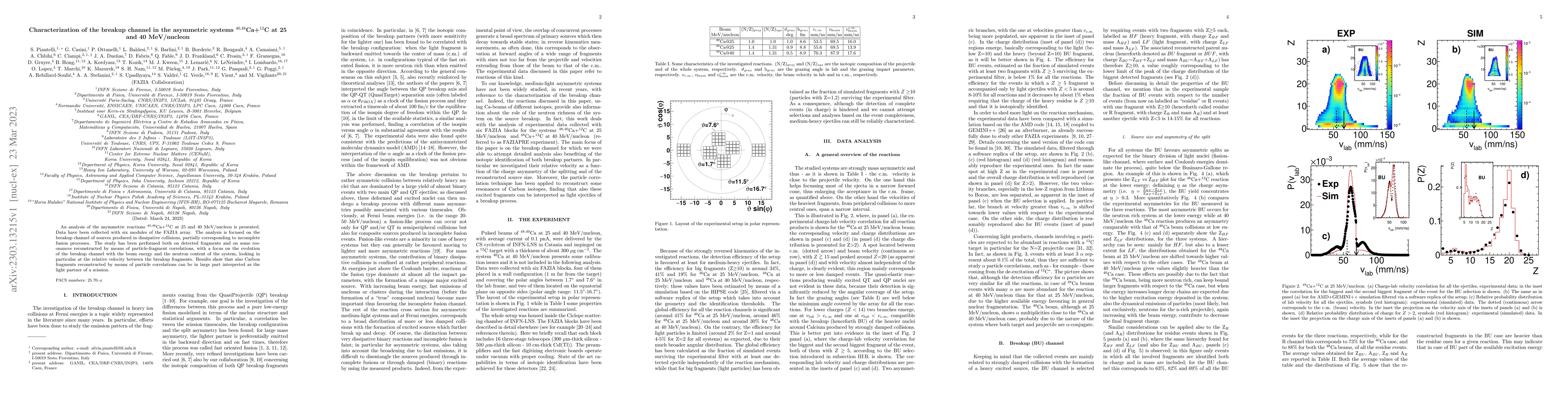 Thumbnail for Characterization of the breakup channel in the asymmetric systems
  $^{40,48}$Ca+$^{12}$C at 25 and 40 MeV/nucleon
