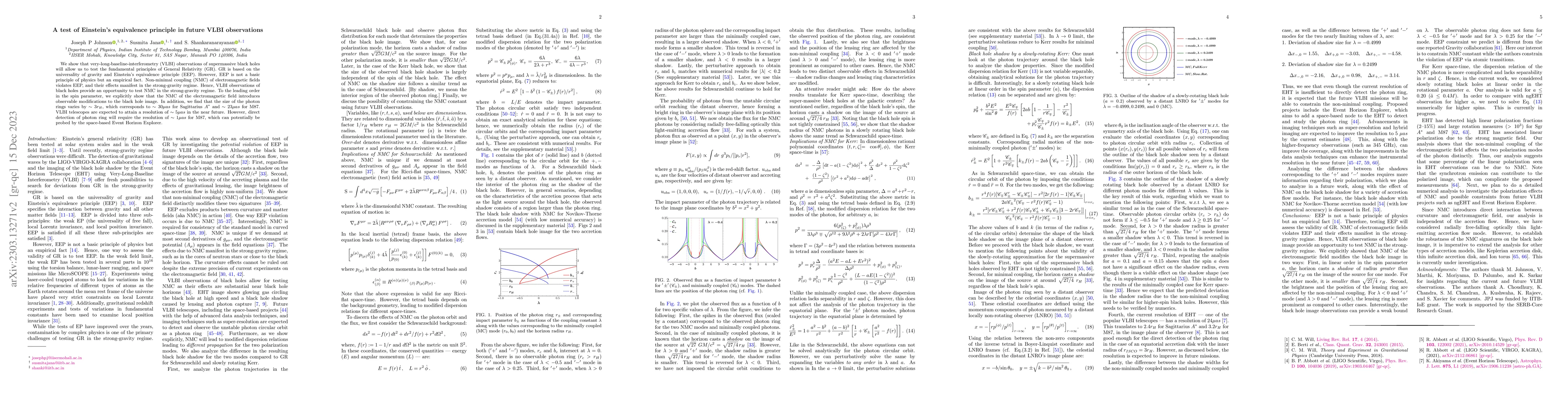 Thumbnail for A test of Einstein's equivalence principle in future VLBI observations