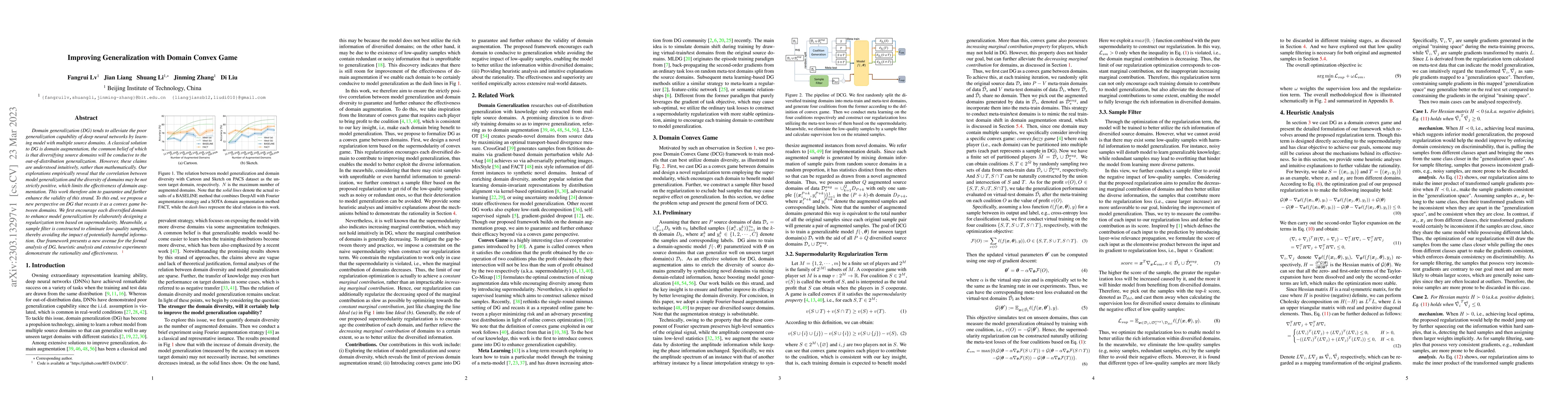 Thumbnail for Improving Generalization with Domain Convex Game