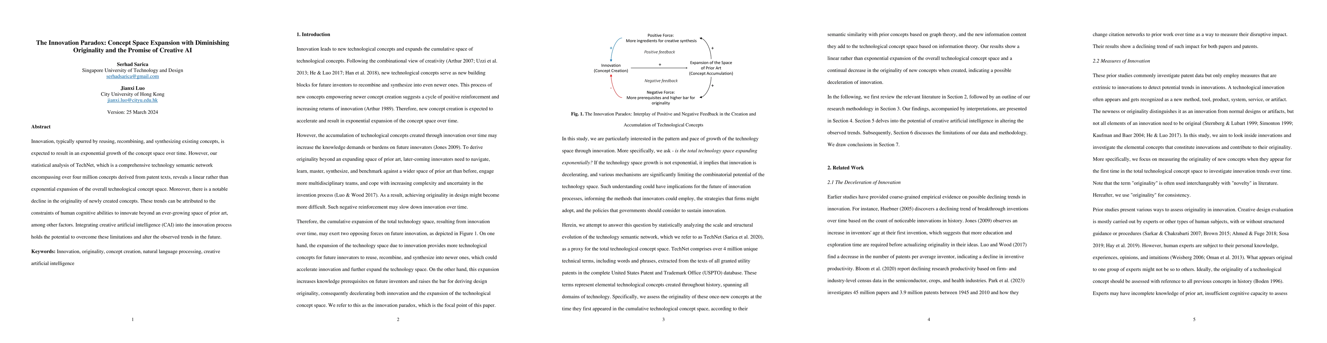 Thumbnail for The Innovation Paradox: Concept Space Expansion with Diminishing
  Originality and the Promise of Creative AI