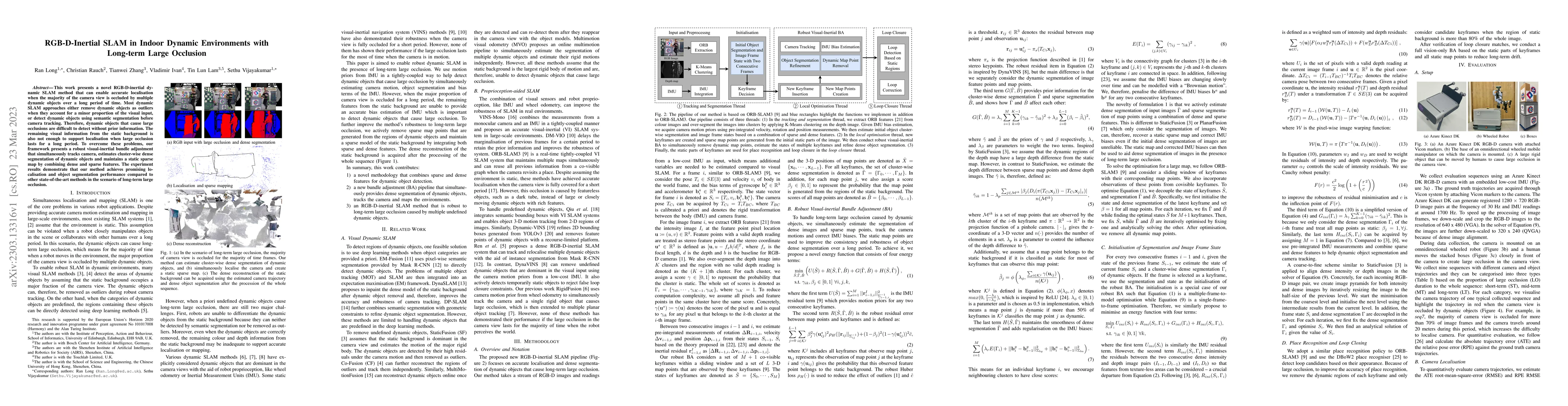 Thumbnail for RGB-D-Inertial SLAM in Indoor Dynamic Environments with Long-term Large
  Occlusion