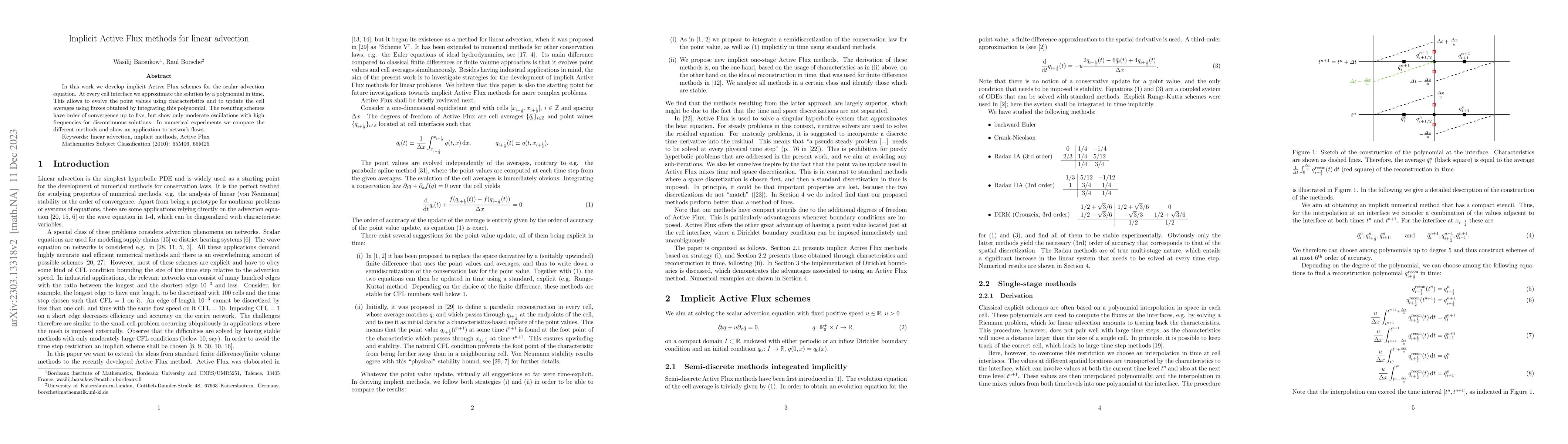 Thumbnail for Implicit Active Flux methods for linear advection