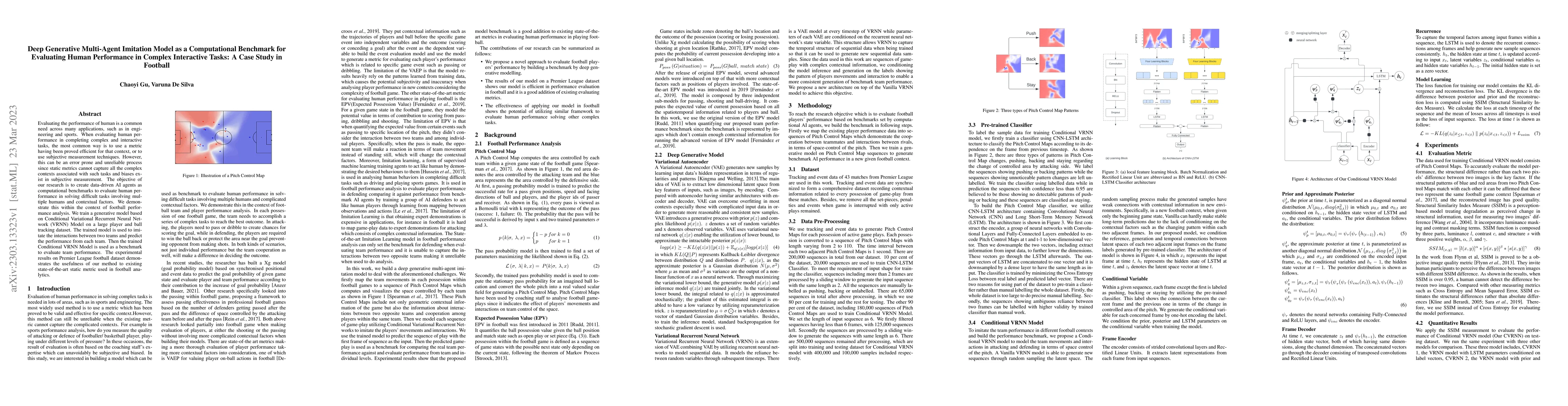 Thumbnail for Deep Generative Multi-Agent Imitation Model as a Computational Benchmark
  for Evaluating Human Performance in Complex Interactive Tasks: A Case Study
  in Football