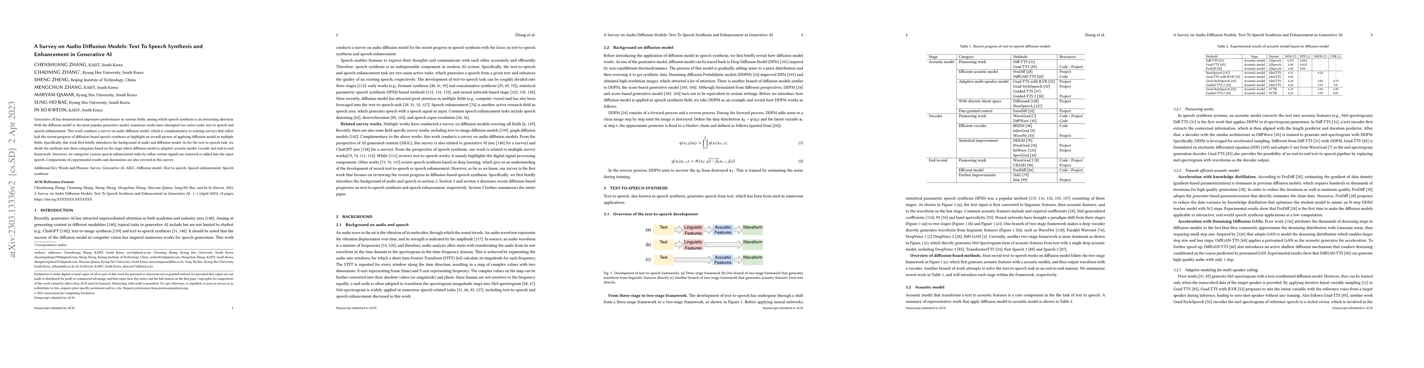 Thumbnail for A Survey on Audio Diffusion Models: Text To Speech Synthesis and
  Enhancement in Generative AI