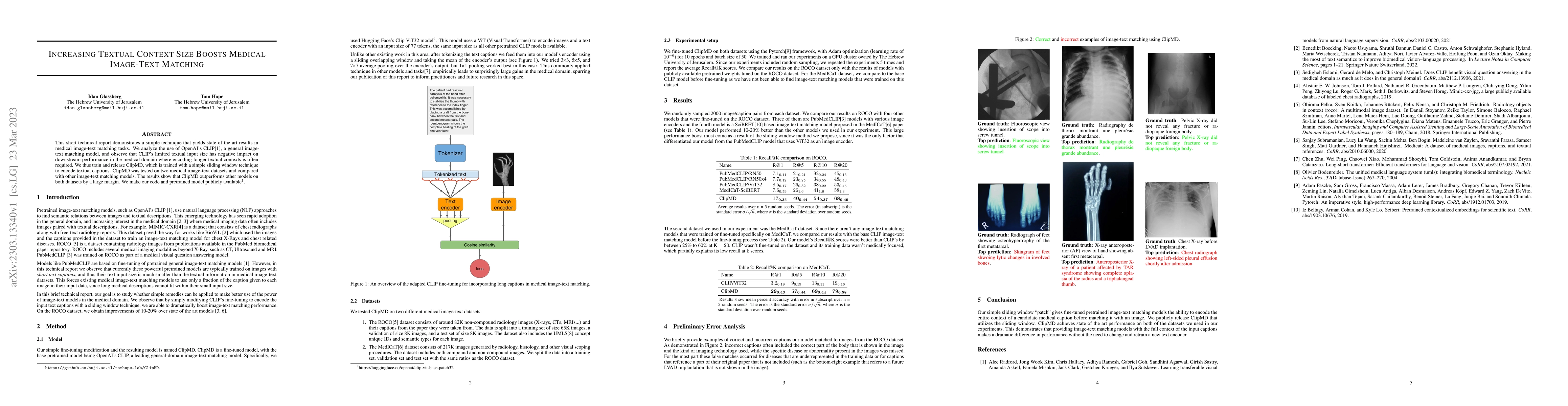 Thumbnail for Increasing Textual Context Size Boosts Medical Image-Text Matching