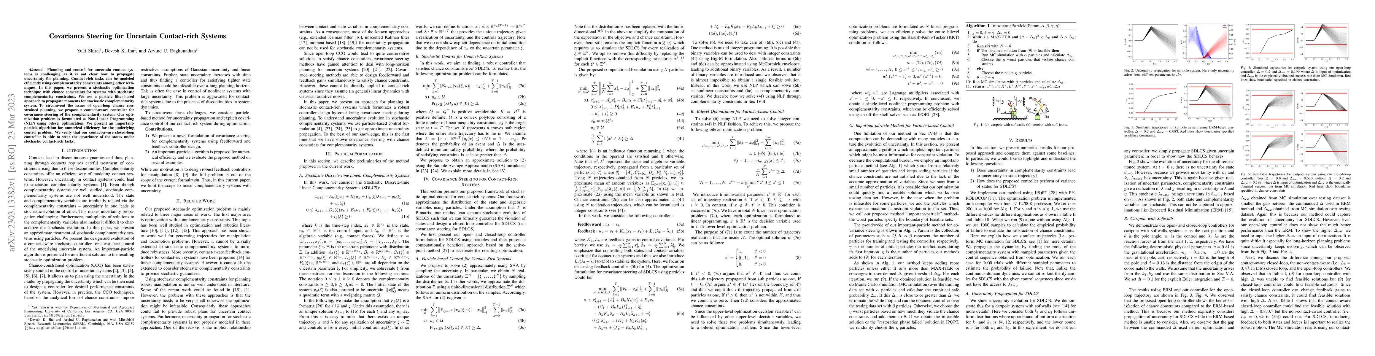 Thumbnail for Covariance Steering for Uncertain Contact-rich Systems