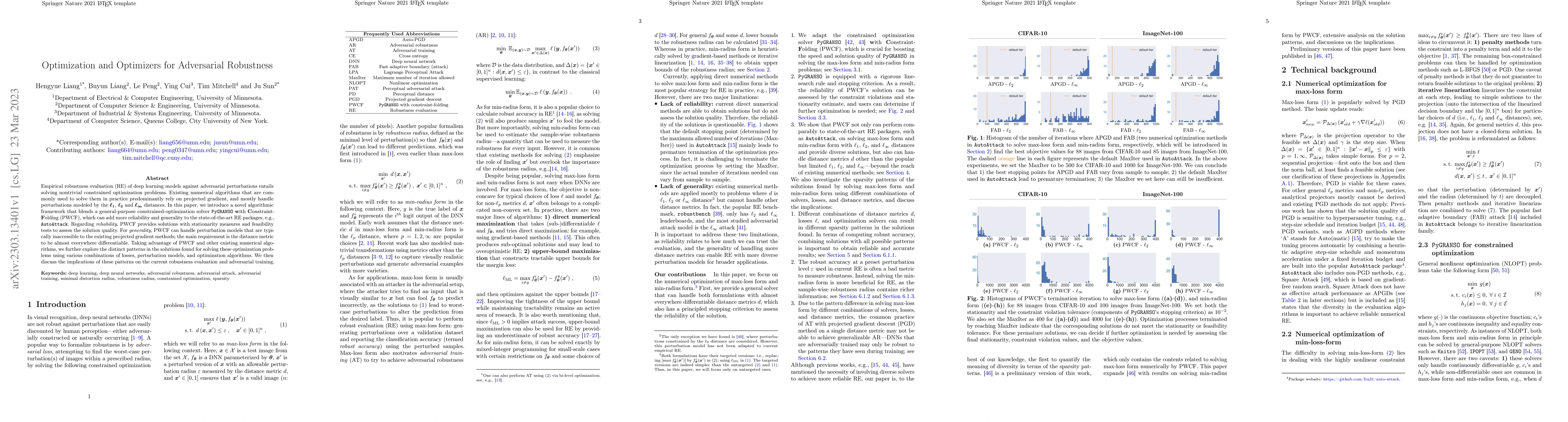 Thumbnail for Optimization and Optimizers for Adversarial Robustness
