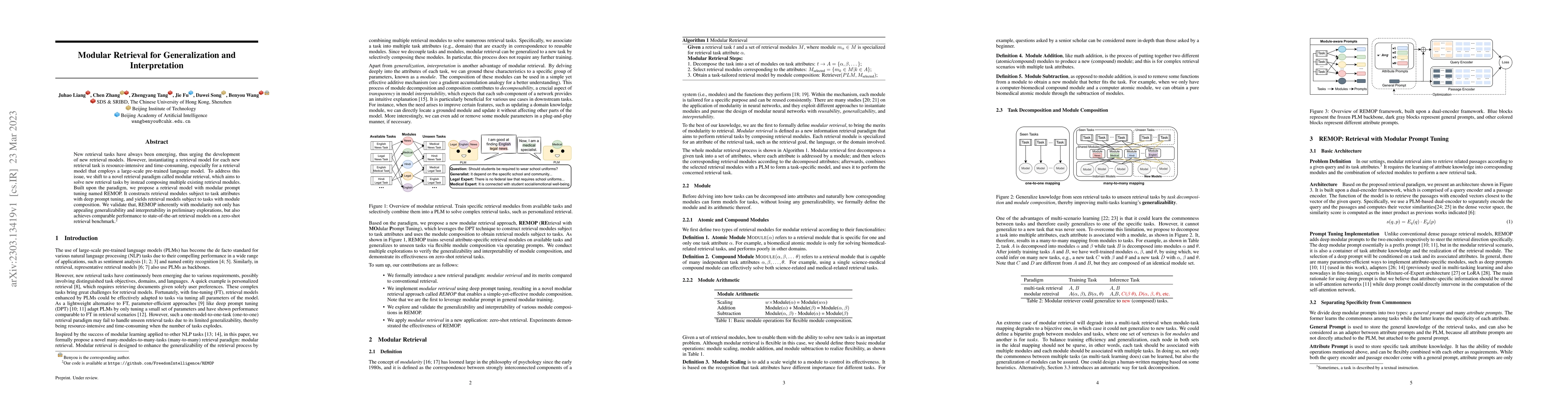 Thumbnail for Modular Retrieval for Generalization and Interpretation