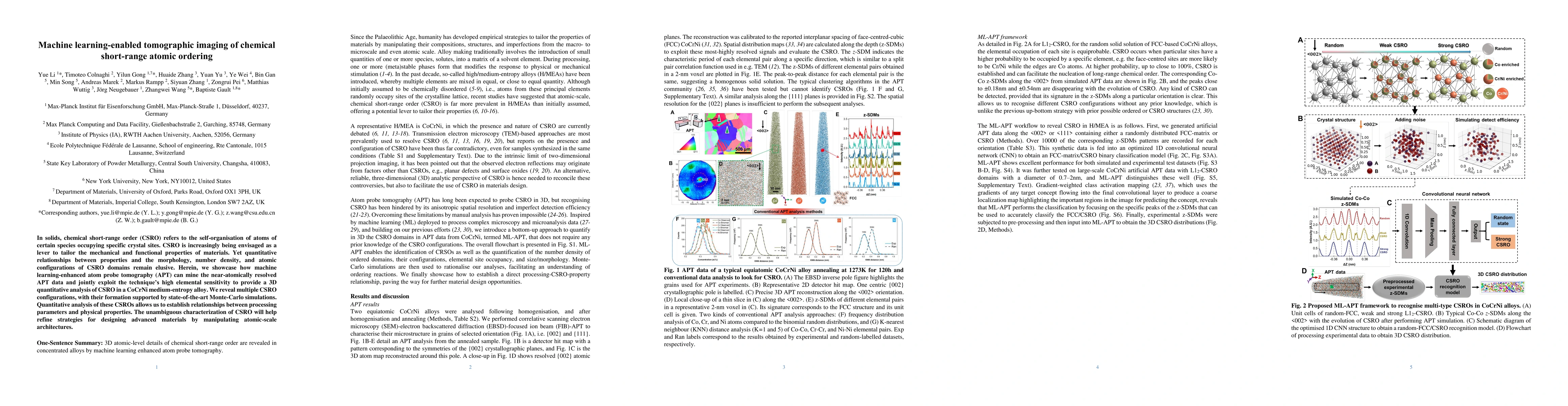 Thumbnail for Machine learning-enabled tomographic imaging of chemical short-range
  atomic ordering