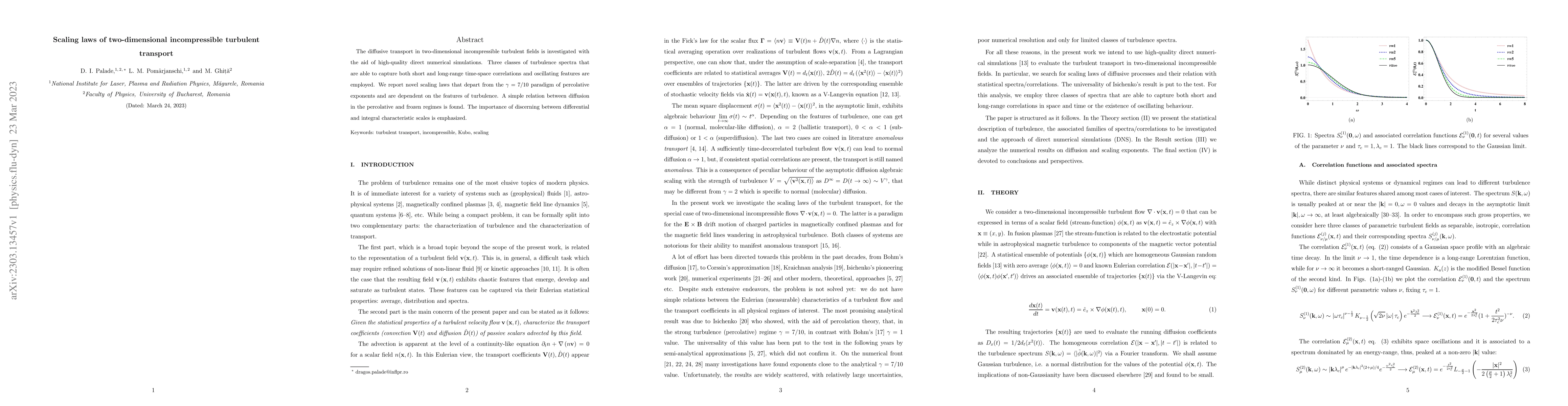 Thumbnail for Scaling laws of two-dimensional incompressible turbulent transport