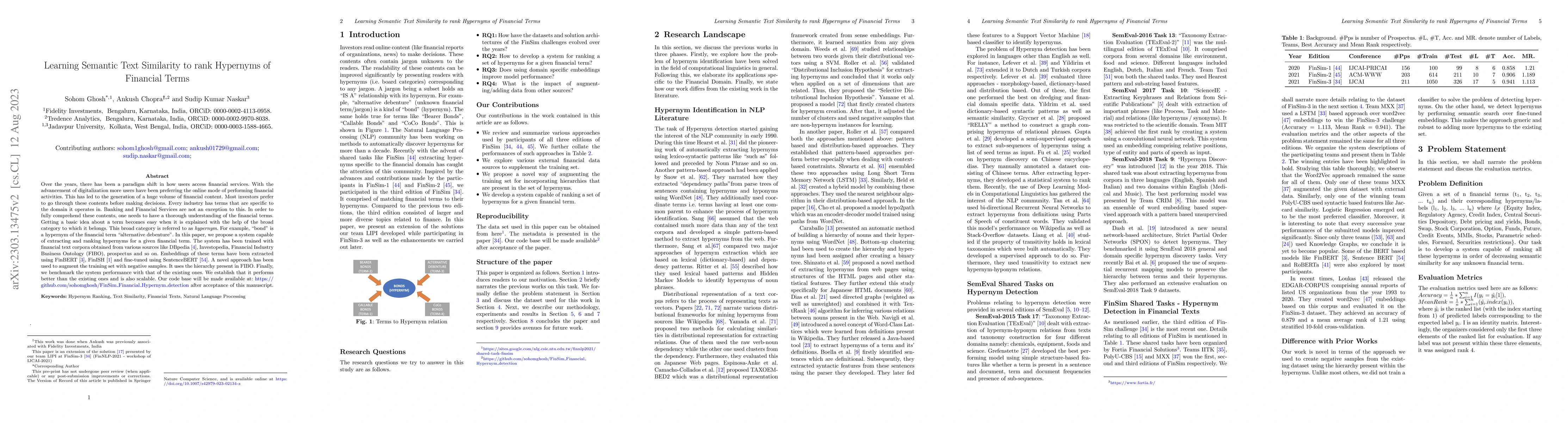 Thumbnail for Learning Semantic Text Similarity to rank Hypernyms of Financial Terms