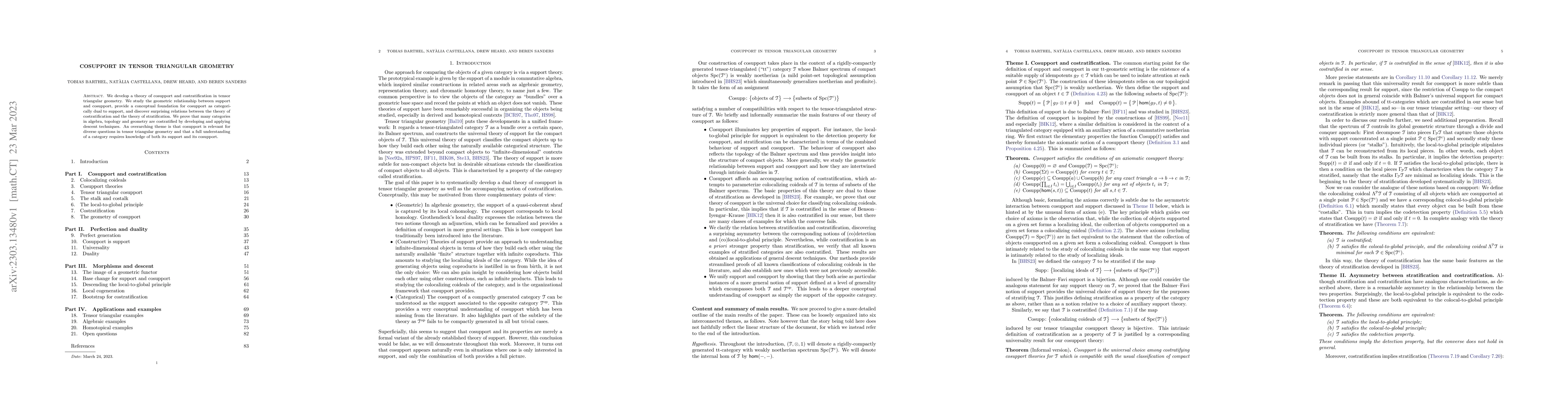 Thumbnail for Cosupport in tensor triangular geometry