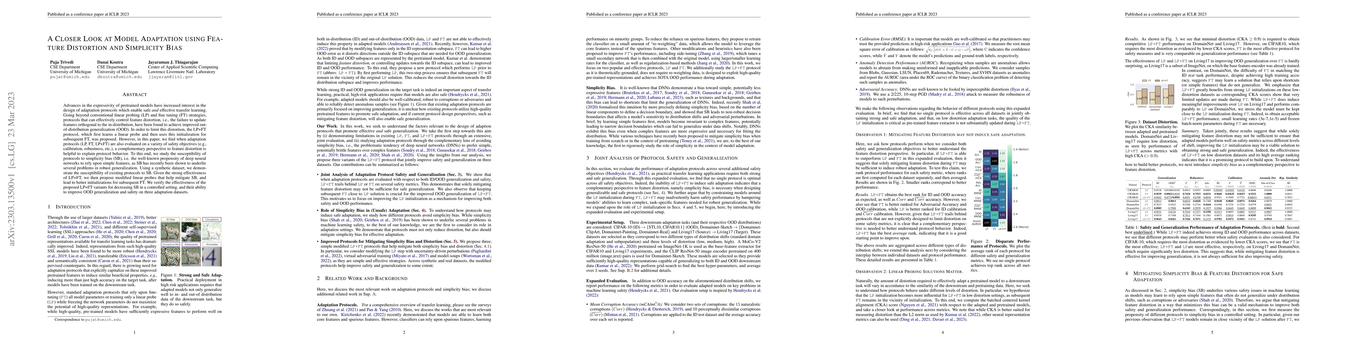 Thumbnail for A Closer Look at Model Adaptation using Feature Distortion and
  Simplicity Bias