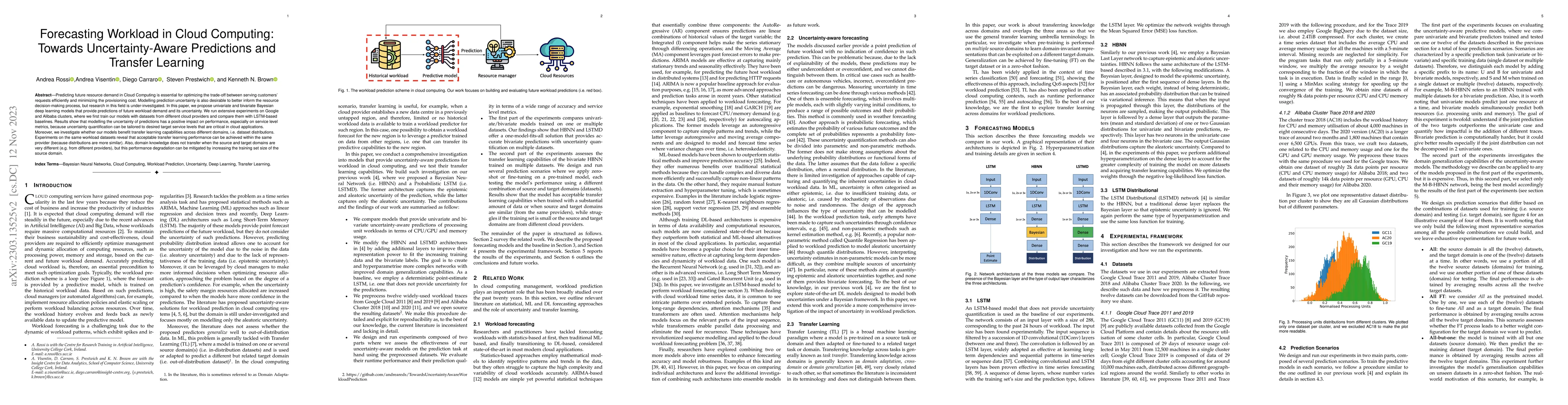 Thumbnail for Forecasting Workload in Cloud Computing: Towards Uncertainty-Aware
  Predictions and Transfer Learning