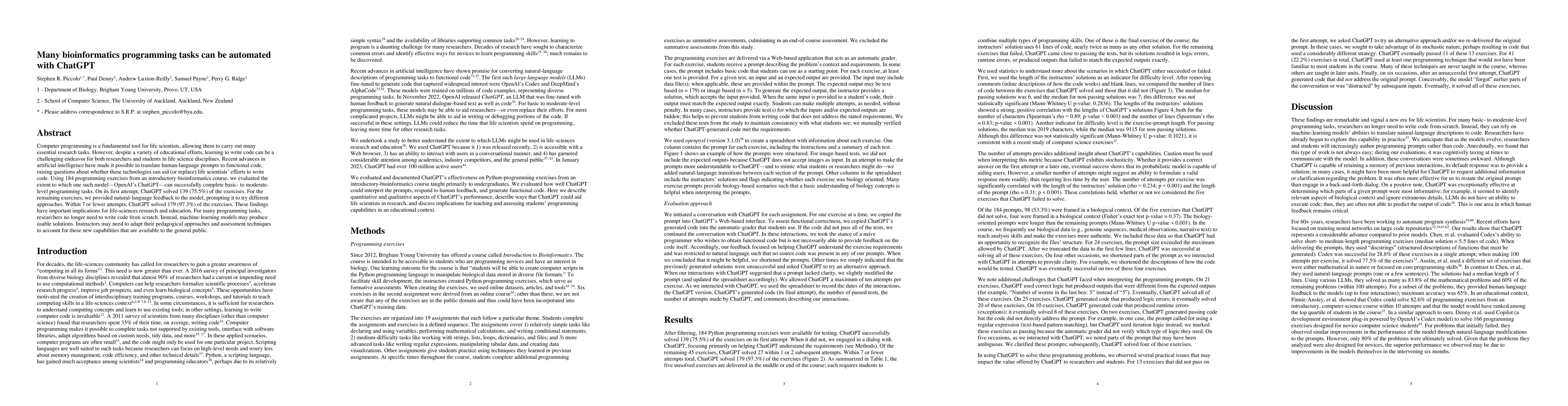 Thumbnail for Many bioinformatics programming tasks can be automated with ChatGPT