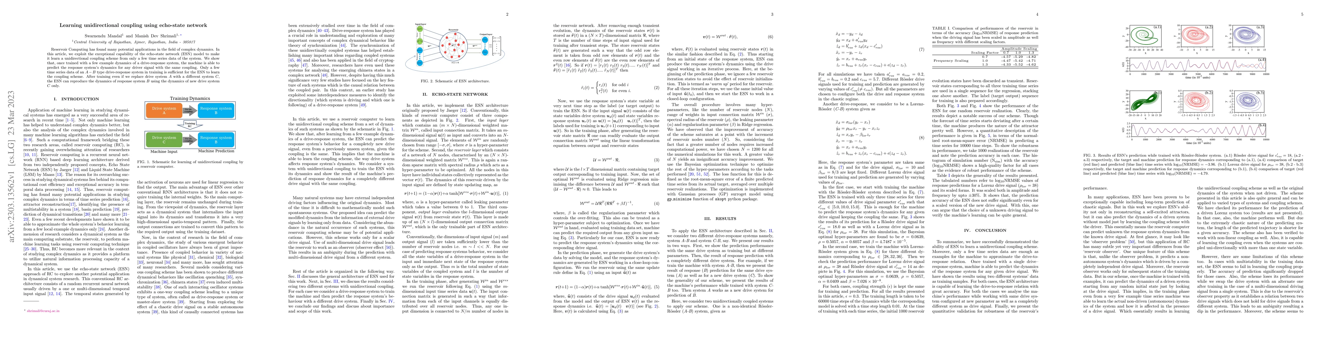 Thumbnail for Learning unidirectional coupling using echo-state network
