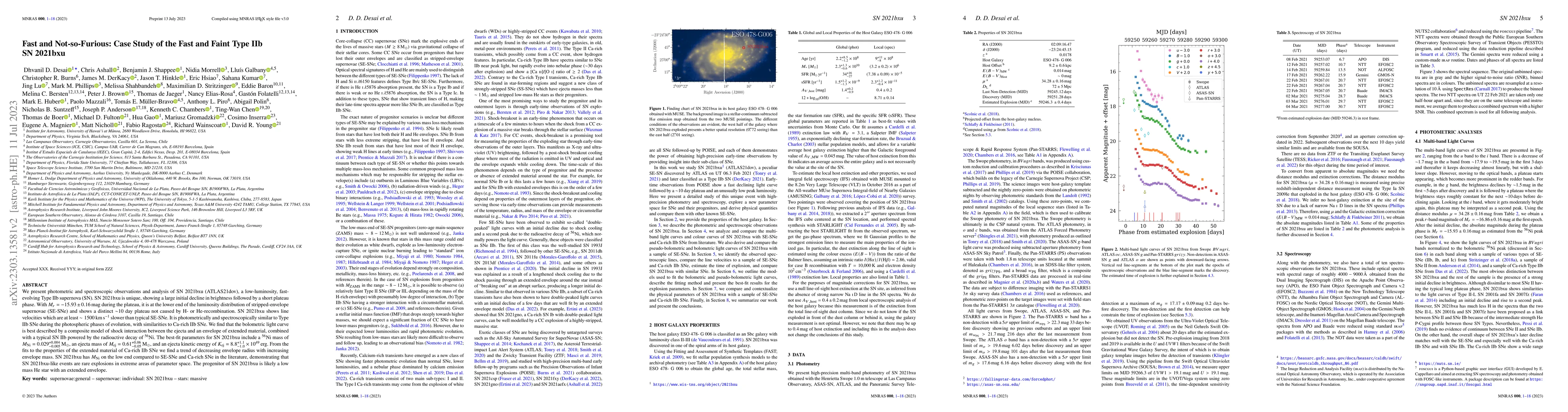 Thumbnail for Fast and Not-so-Furious: Case Study of the Fast and Faint Type IIb SN
  2021bxu