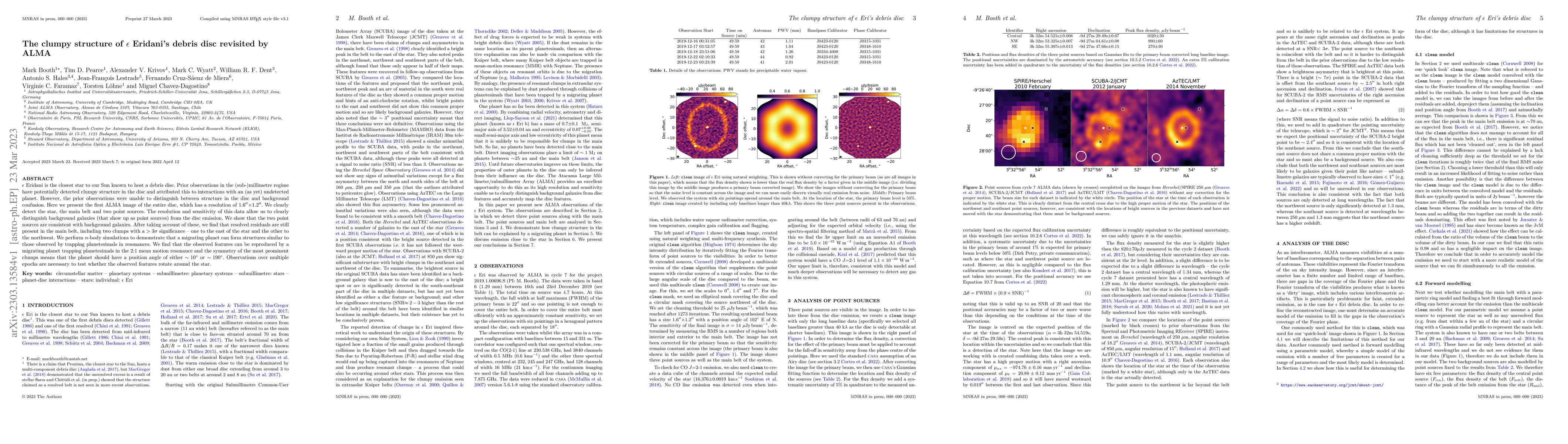 Thumbnail for The clumpy structure of $\epsilon$ Eridani's debris disc revisited by
  ALMA