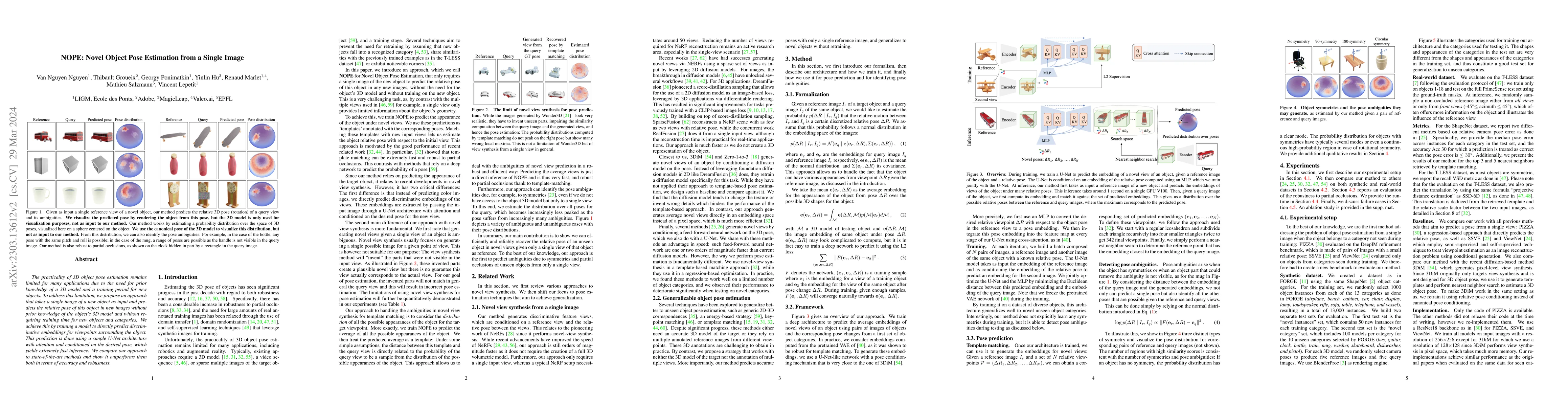 Thumbnail for NOPE: Novel Object Pose Estimation from a Single Image