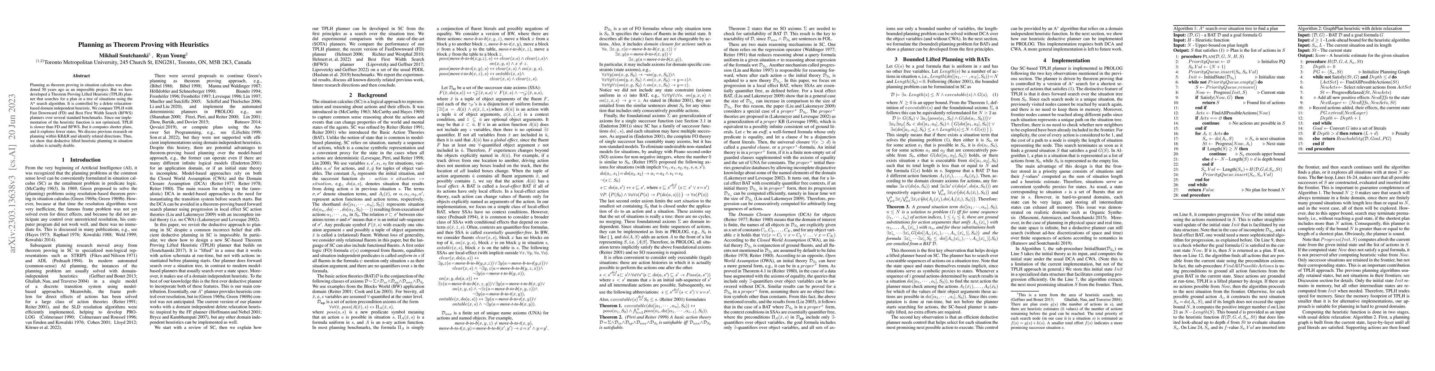 Thumbnail for Planning as Theorem Proving with Heuristics