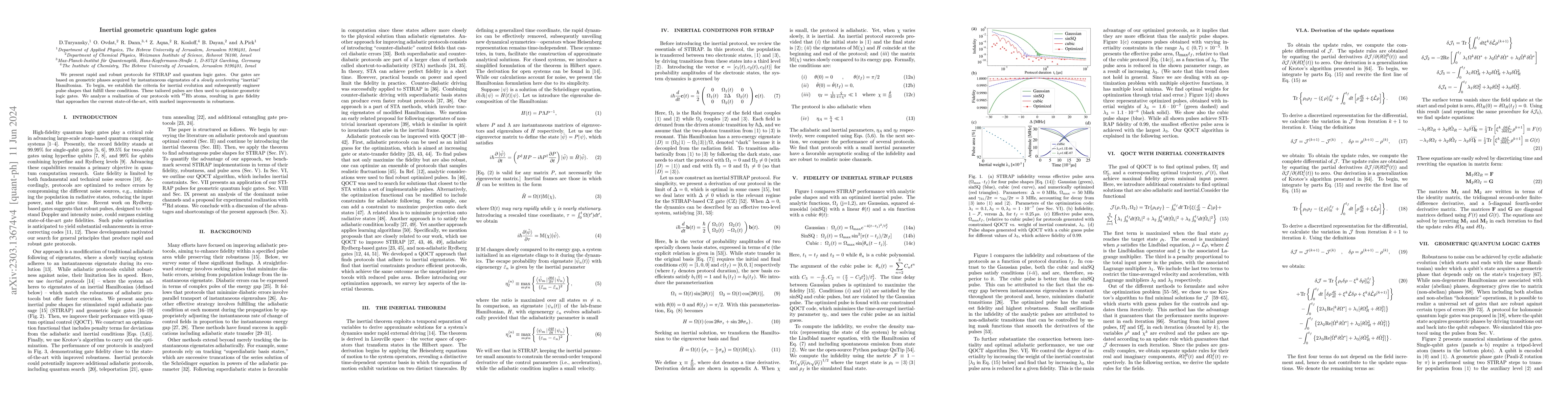 Thumbnail for Inertial geometric quantum logic gates