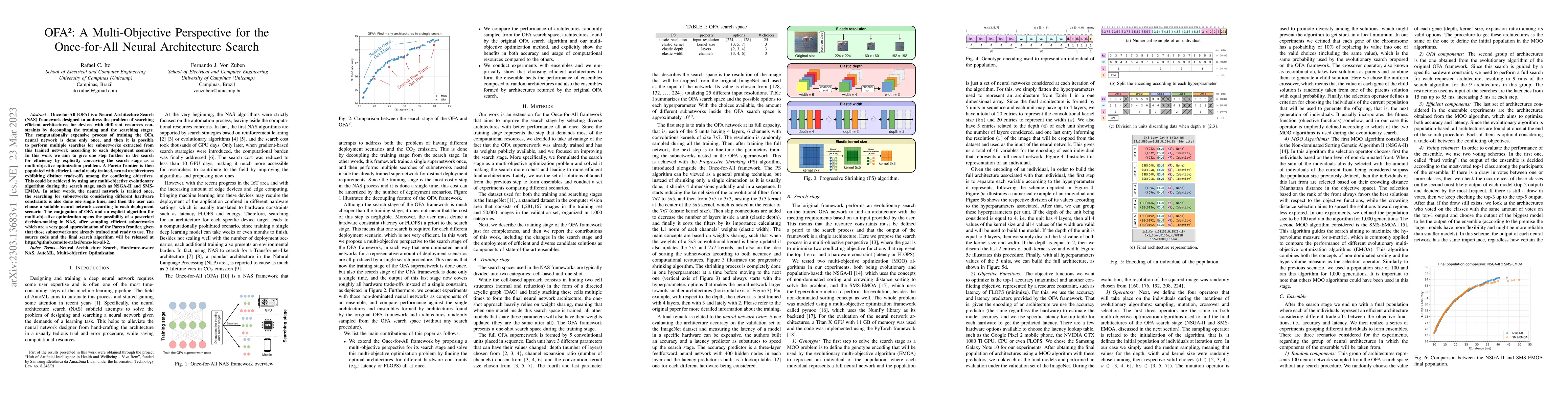 Thumbnail for OFA$^2$: A Multi-Objective Perspective for the Once-for-All Neural
  Architecture Search