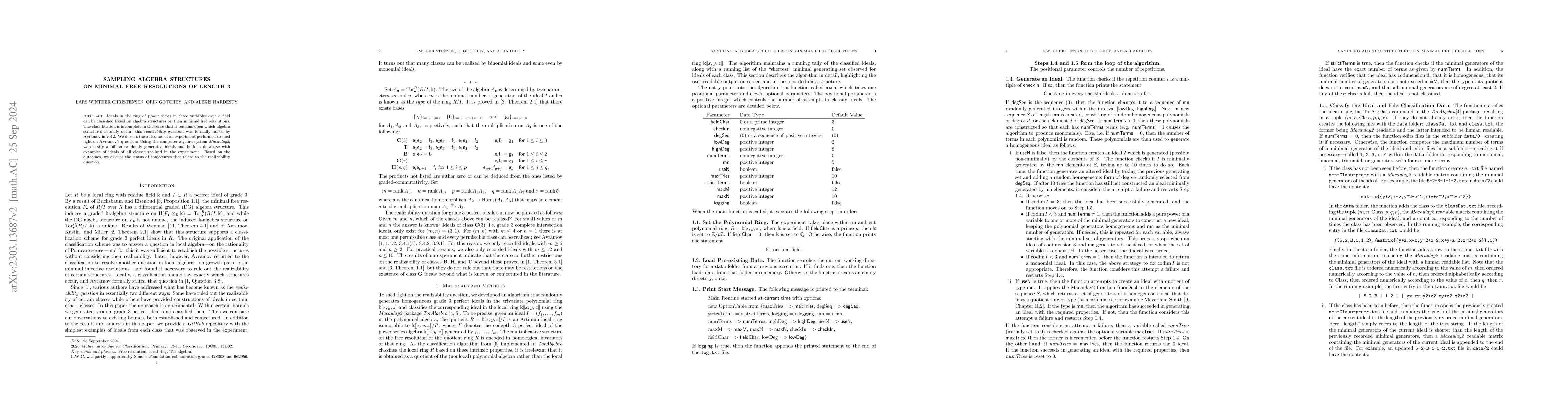 Thumbnail for Sampling Algebra Structures on Minimal Free Resolutions