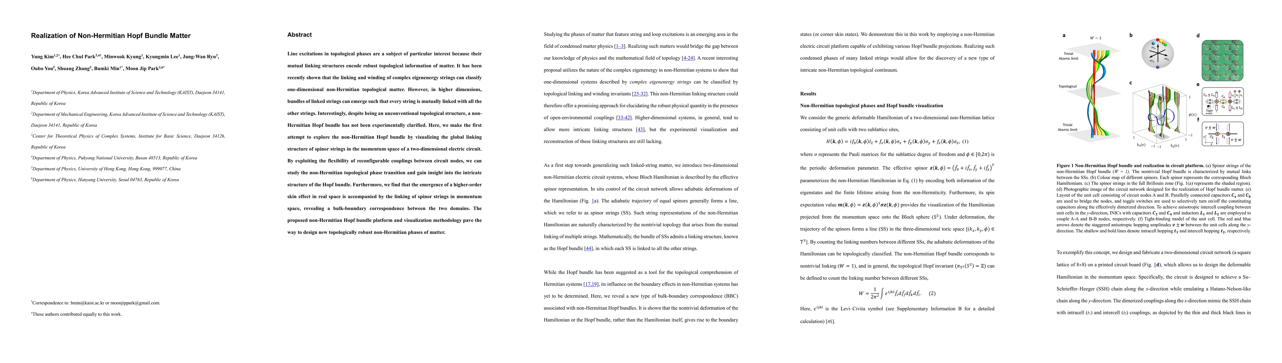Thumbnail for Realization of Non-Hermitian Hopf Bundle Matter