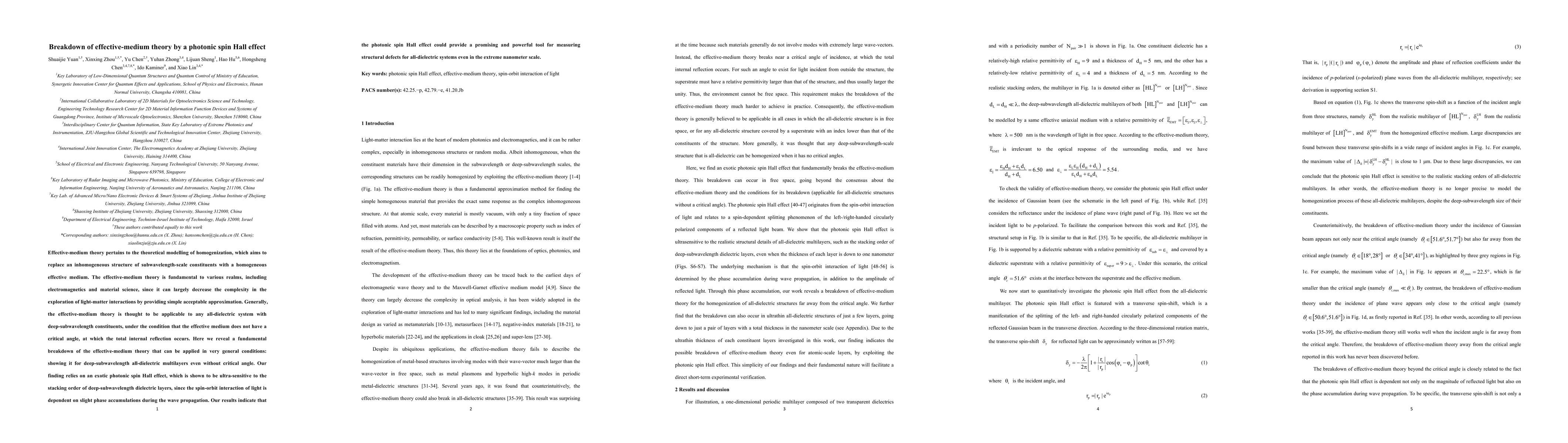 Thumbnail for Breakdown of effective-medium theory by a photonic spin Hall effect