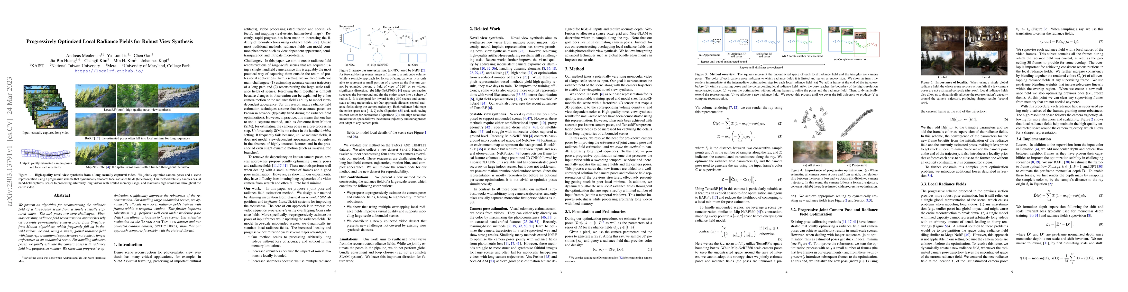 Thumbnail for Progressively Optimized Local Radiance Fields for Robust View Synthesis