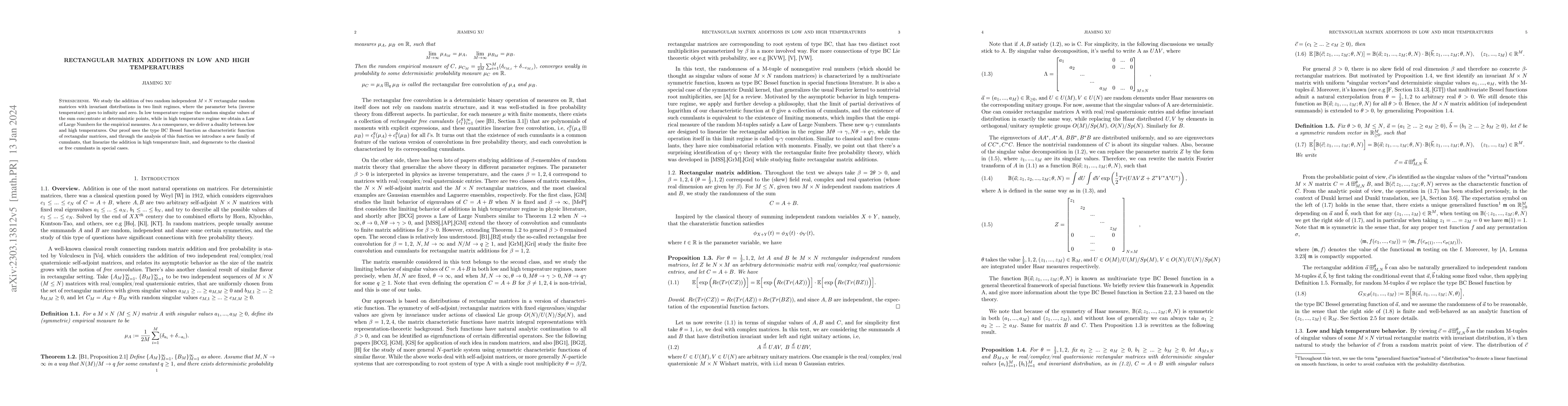Thumbnail for Rectangular matrix additions in low and high temperatures