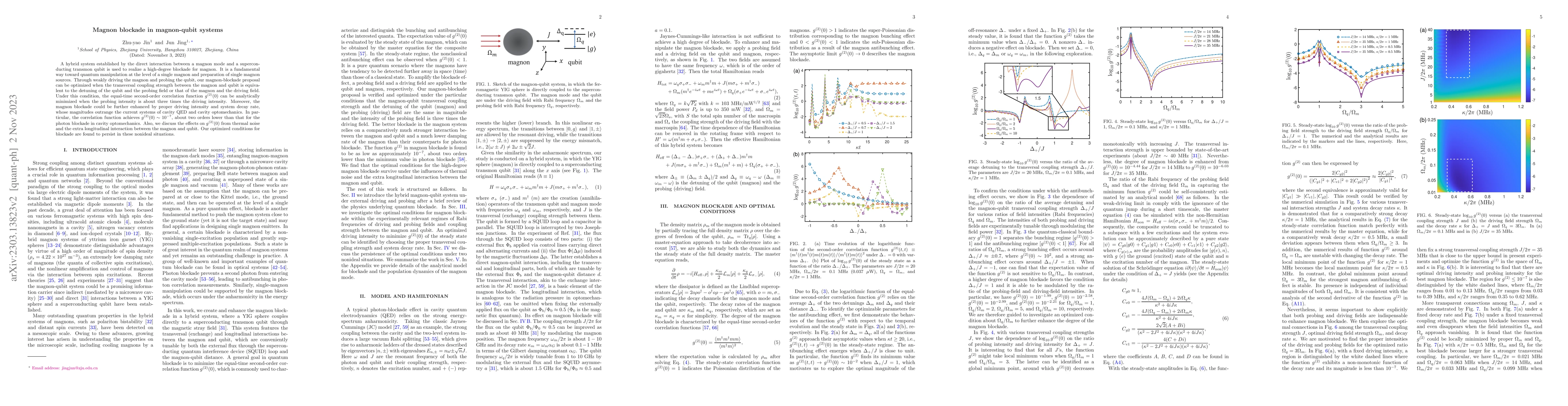 Thumbnail for Magnon blockade in magnon-qubit systems