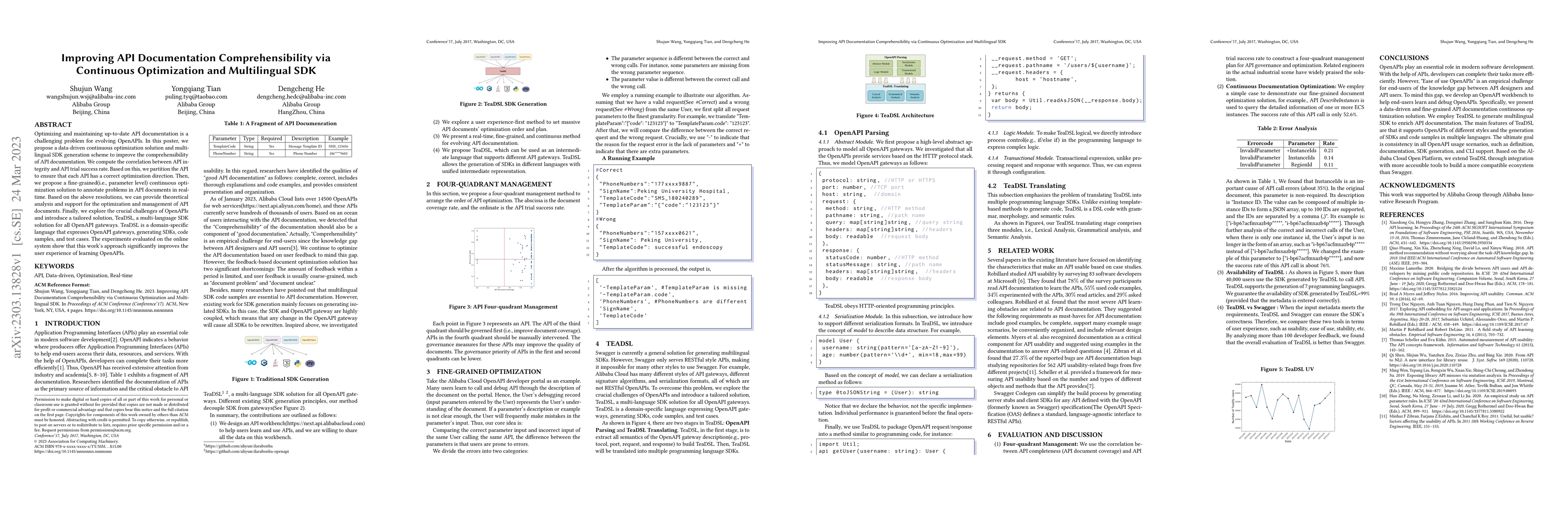 Thumbnail for Improving API Documentation Comprehensibility via Continuous
  Optimization and Multilingual SDK