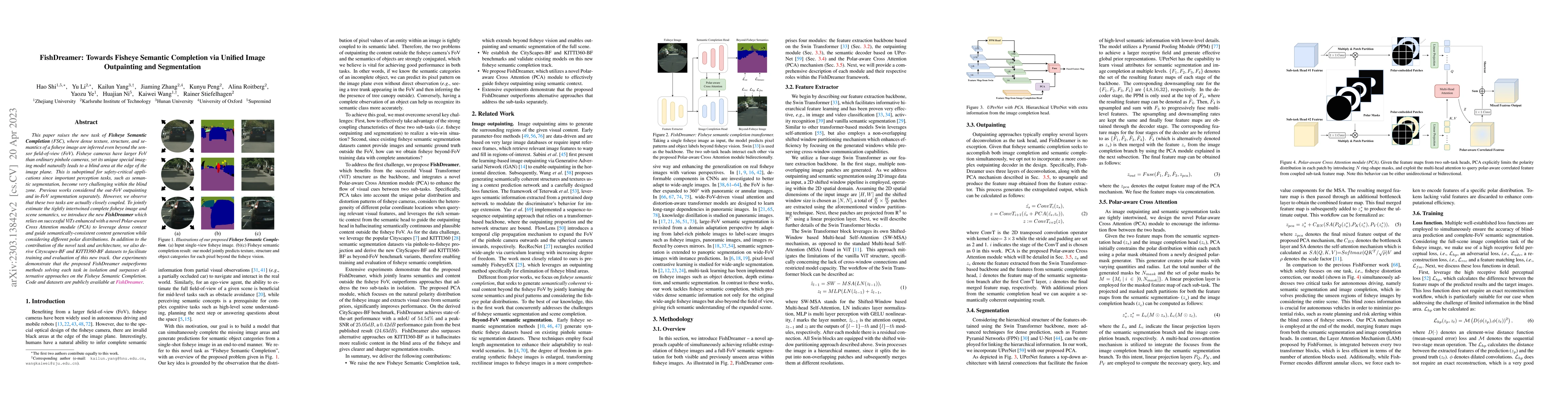 Thumbnail for FishDreamer: Towards Fisheye Semantic Completion via Unified Image
  Outpainting and Segmentation