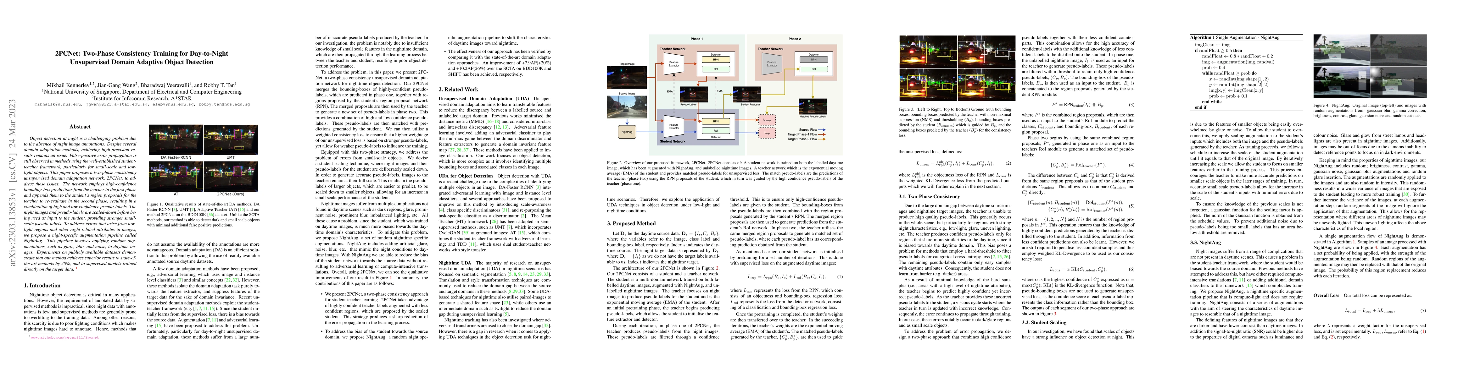Thumbnail for 2PCNet: Two-Phase Consistency Training for Day-to-Night Unsupervised
  Domain Adaptive Object Detection