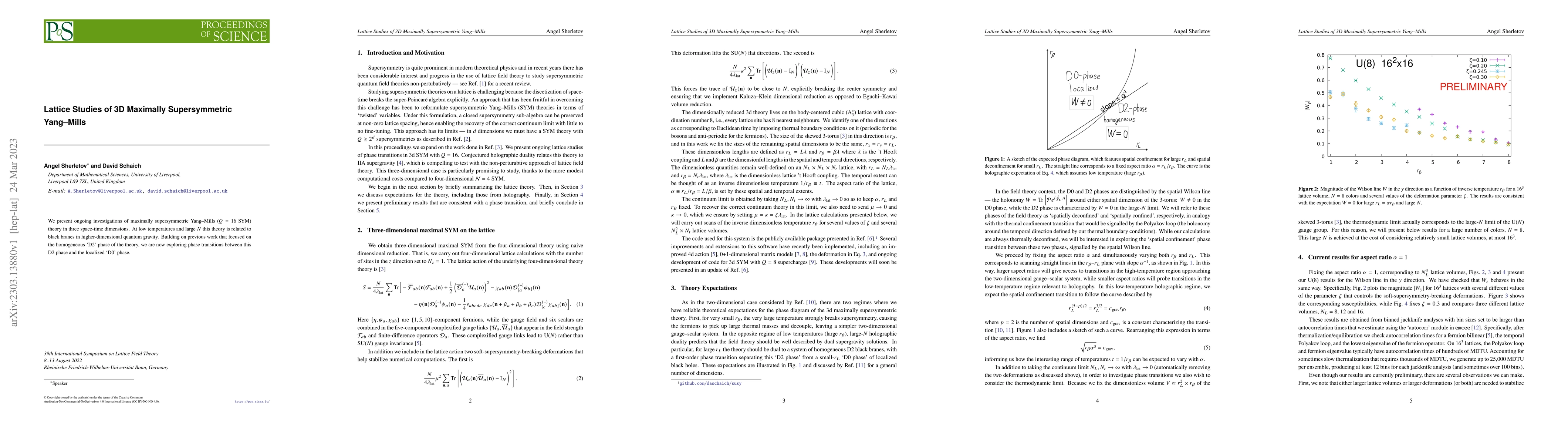 Thumbnail for Lattice Studies of 3D Maximally Supersymmetric Yang--Mills
