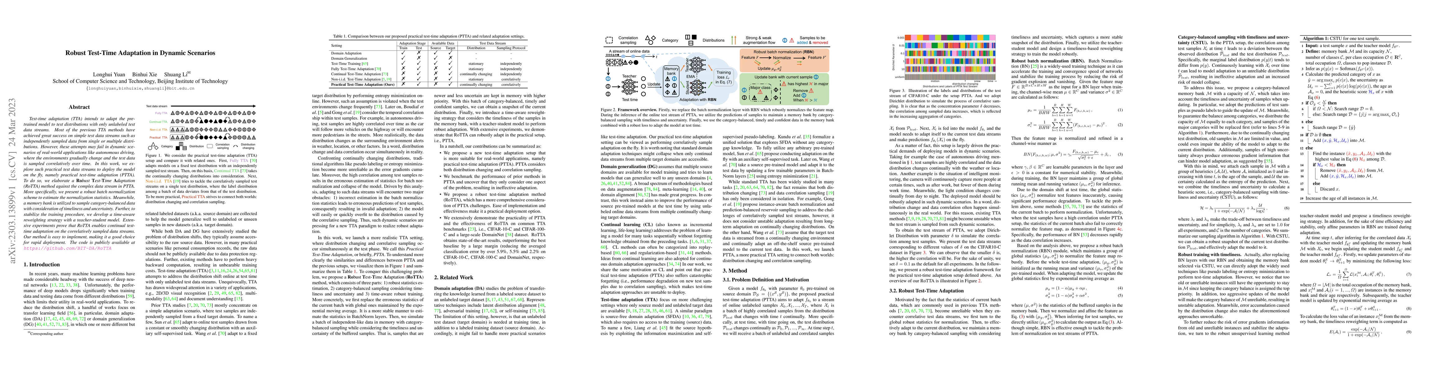 Thumbnail for Robust Test-Time Adaptation in Dynamic Scenarios
