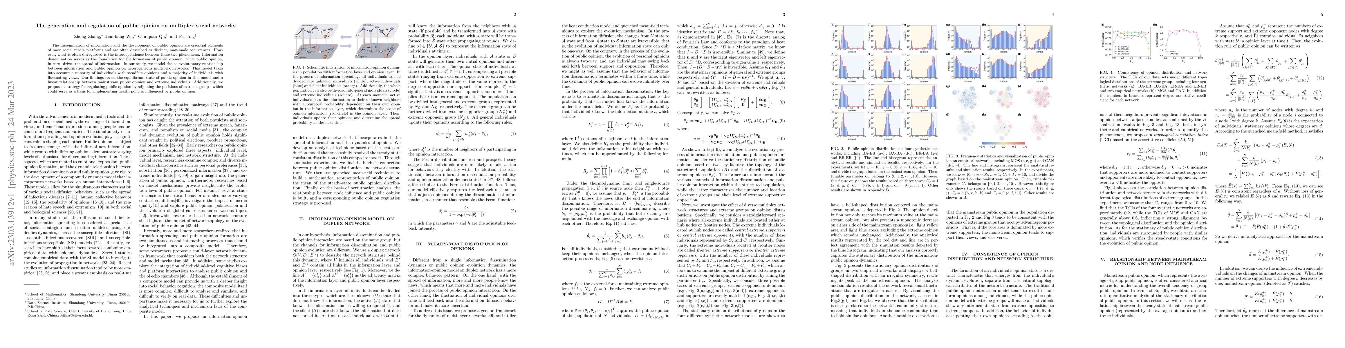 Thumbnail for The generation and regulation of public opinion on multiplex social
  networks