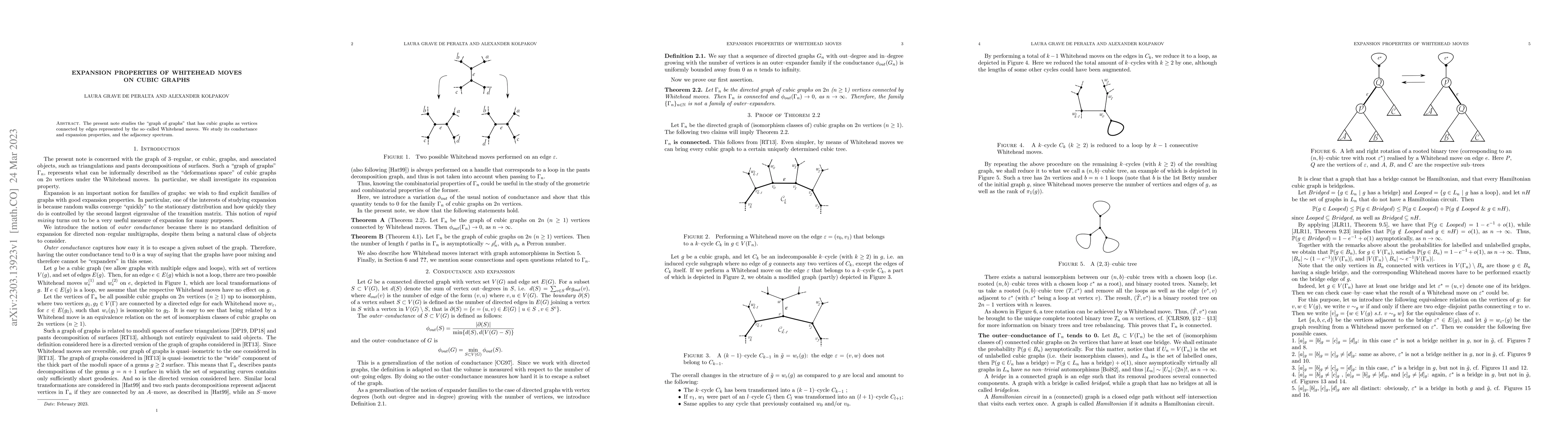 Thumbnail for Expansion properties of Whitehead moves on cubic graphs