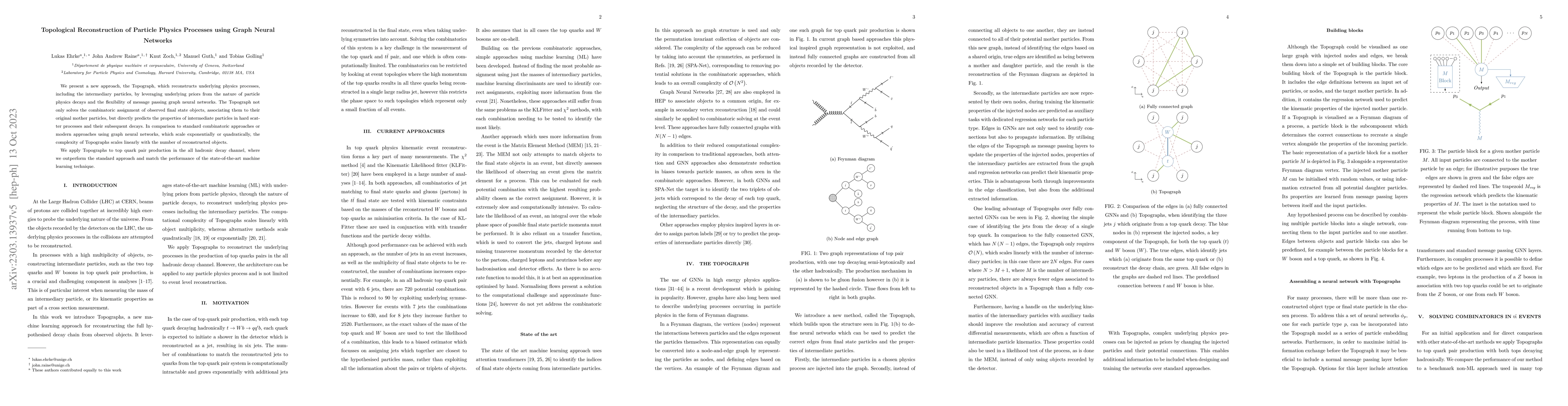 Thumbnail for Topological Reconstruction of Particle Physics Processes using Graph
  Neural Networks