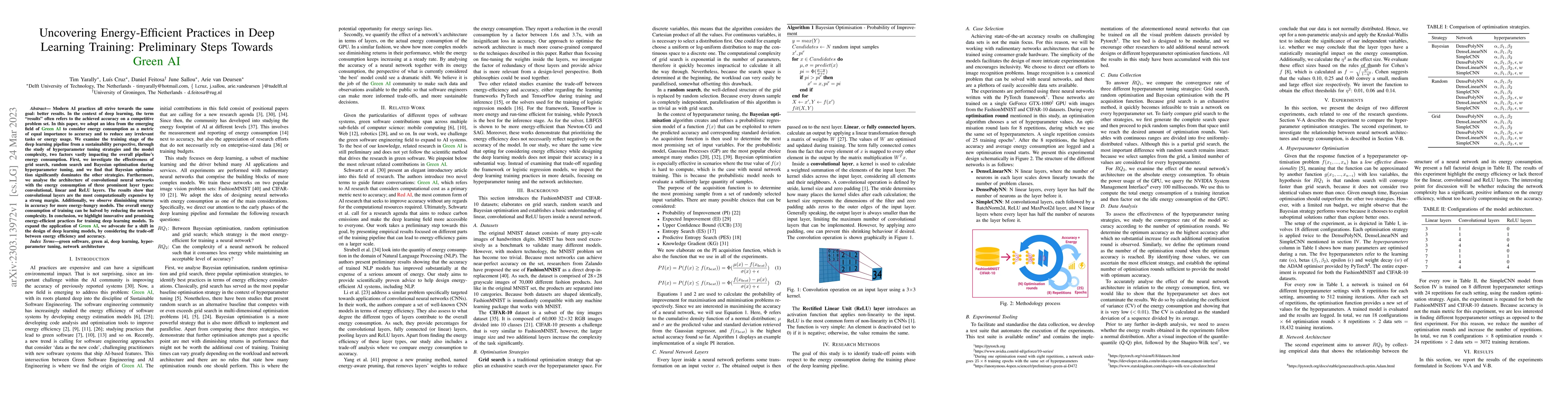 Thumbnail for Uncovering Energy-Efficient Practices in Deep Learning Training:
  Preliminary Steps Towards Green AI