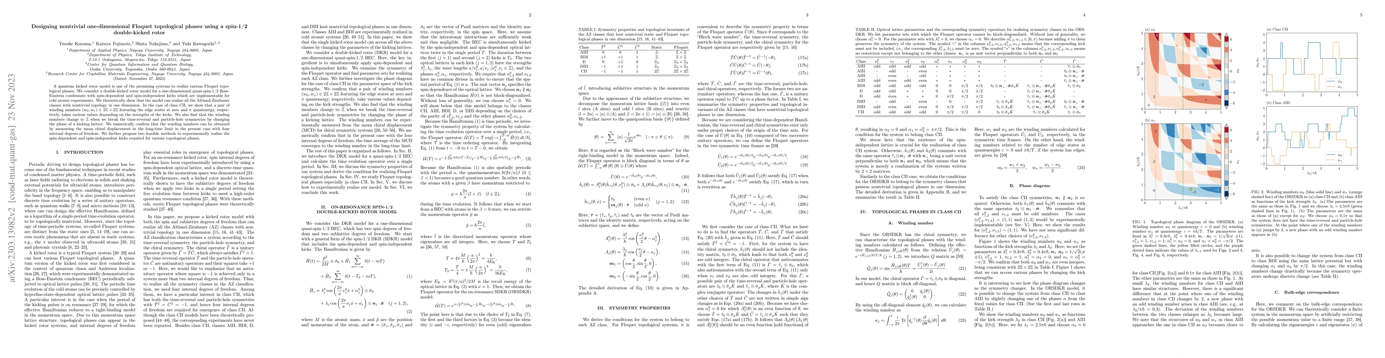 Thumbnail for Designing nontrivial one-dimensional Floquet topological phases using a
  spin-1/2 double-kicked rotor