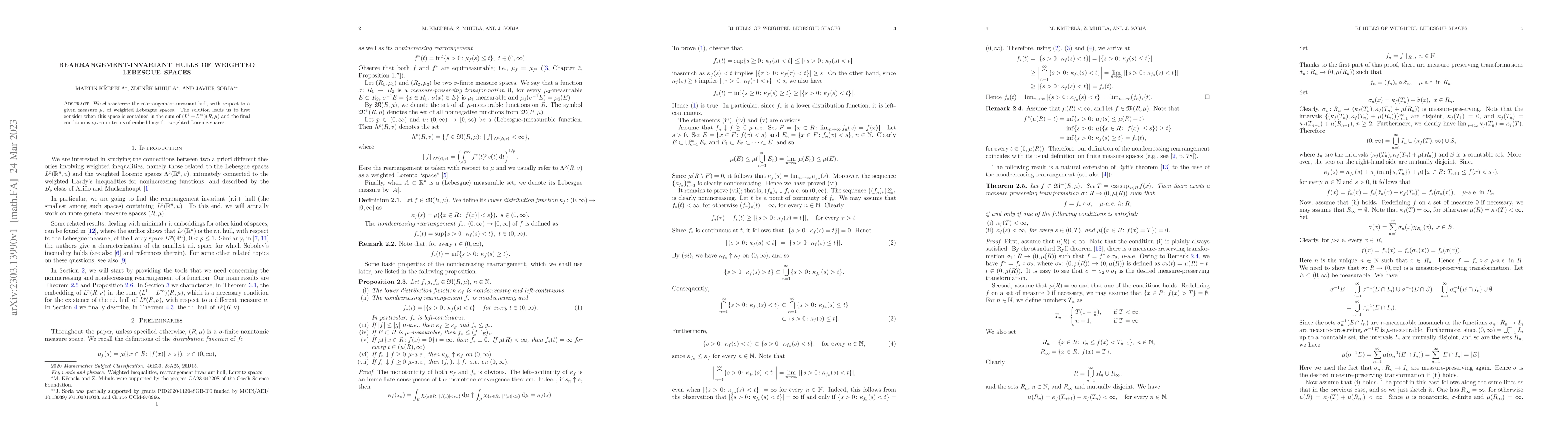 Thumbnail for Rearrangement-invariant hulls of weighted Lebesgue spaces