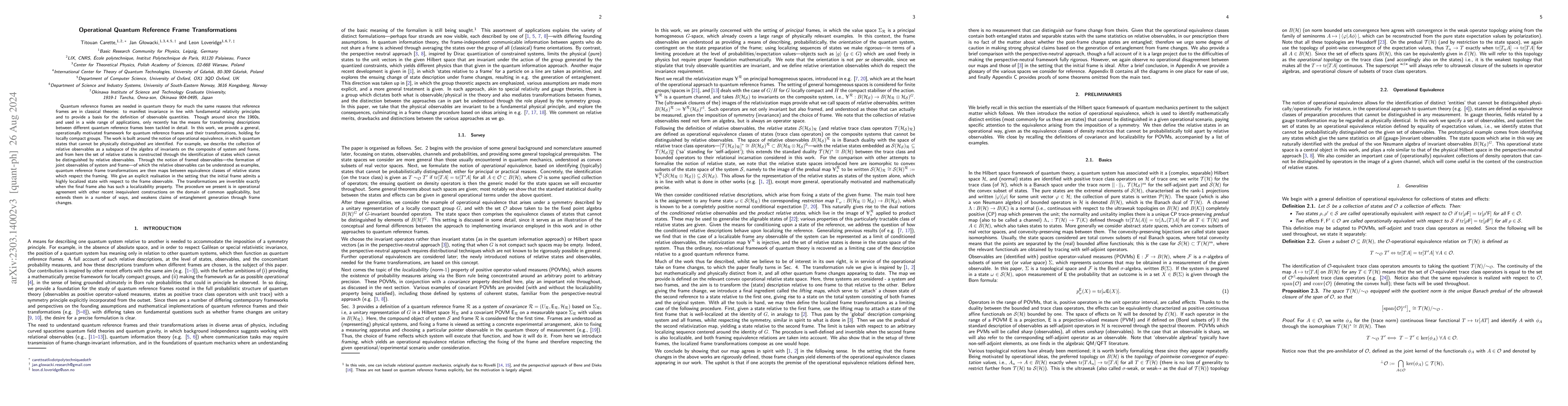 Thumbnail for Operational Quantum Reference Frame Transformations
