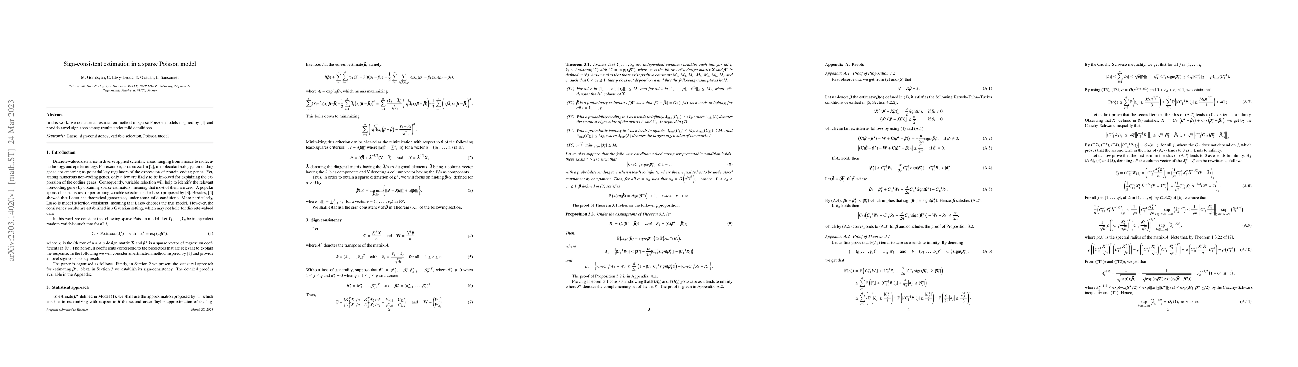 Thumbnail for Sign-consistent estimation in a sparse Poisson model