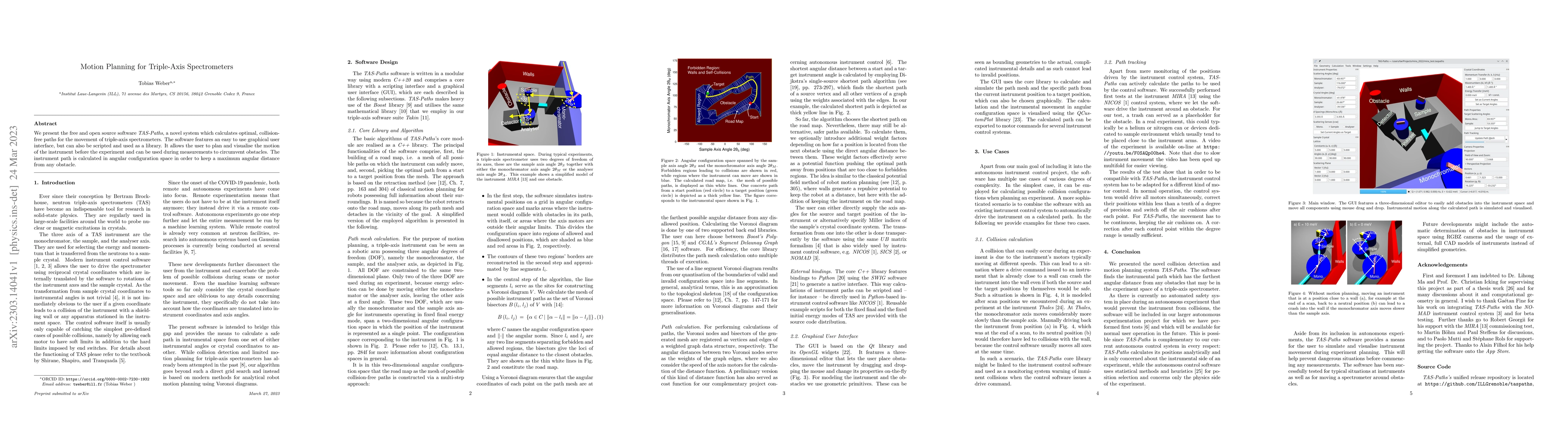 Thumbnail for Motion Planning for Triple-Axis Spectrometers