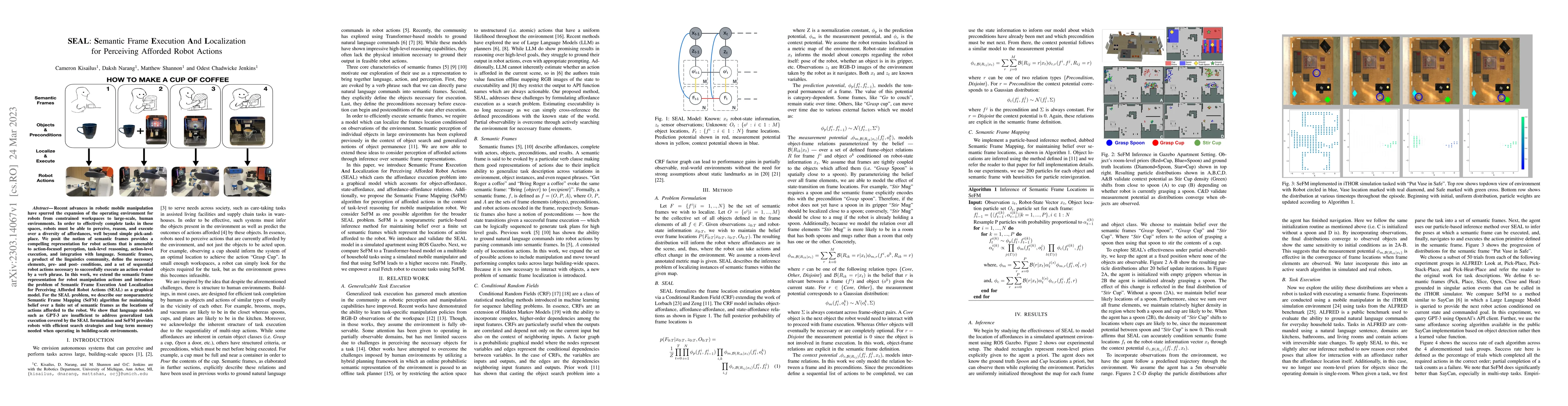 Thumbnail for SEAL: Semantic Frame Execution And Localization for Perceiving Afforded
  Robot Actions
