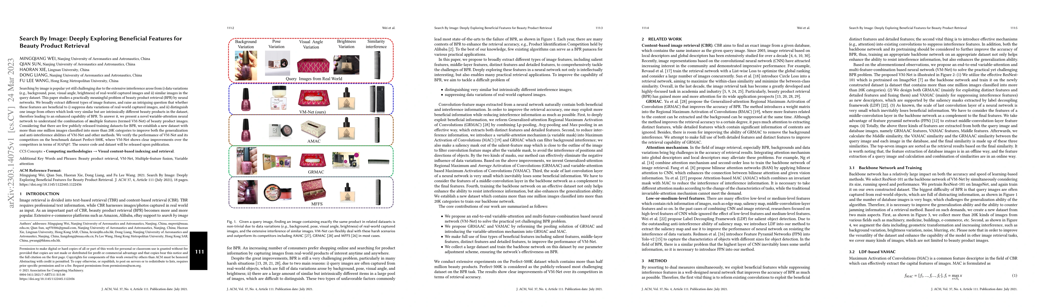 Thumbnail for Search By Image: Deeply Exploring Beneficial Features for Beauty Product
  Retrieval
