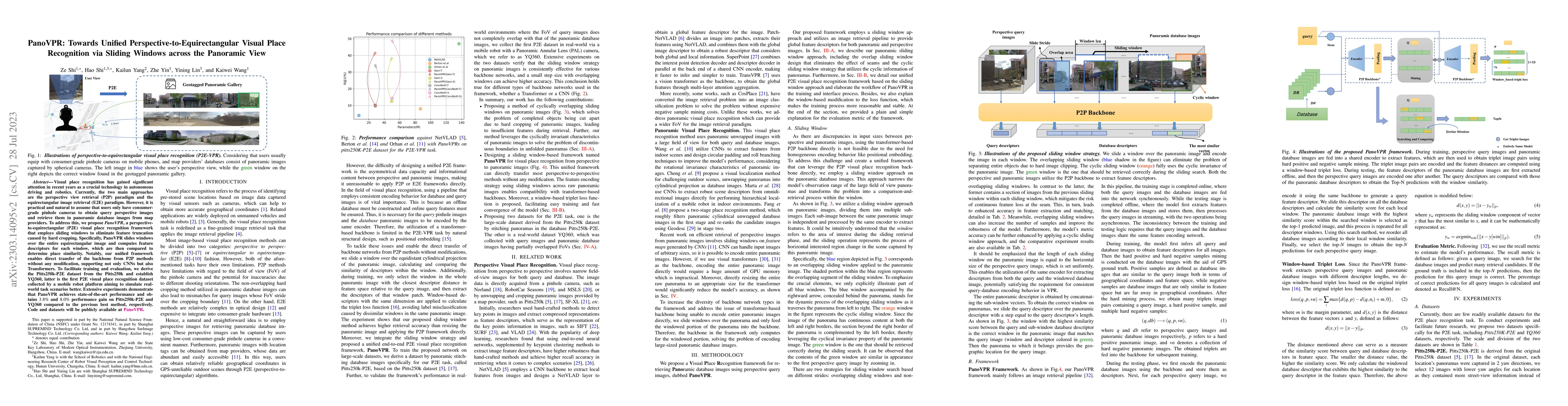 Thumbnail for PanoVPR: Towards Unified Perspective-to-Equirectangular Visual Place
  Recognition via Sliding Windows across the Panoramic View